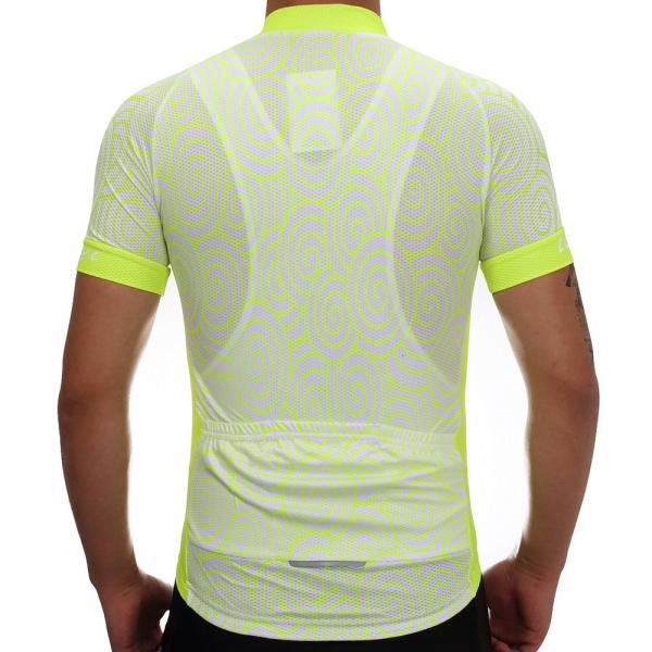 O ciclismo feito sob encomenda de montada sere camisa suada de ciclagem dos esportes T dos acessórios da bicicleta fluorescente do poliéster a anti