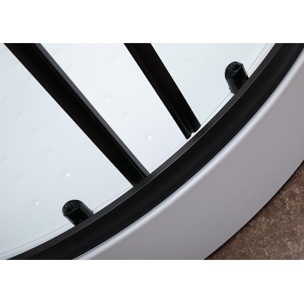 Curved Corner Shower Enclosure , 900x900x2000mm Shower And Bath Enclosures chrome aluminium