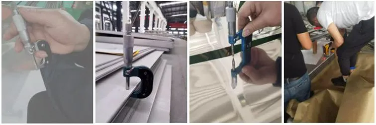 AISI ASTM 2b/Ba/No 4hl/8K/No.1 Plaque en acier inoxydable 201 304 304L 316 316L 309S 310S pour un attrait esthétique