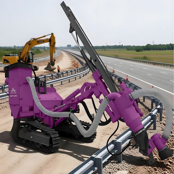 Screw Pile Driver Machine Alignment Control Precision Depth Borehole 30m Solar Photovoltaic Pile Driver