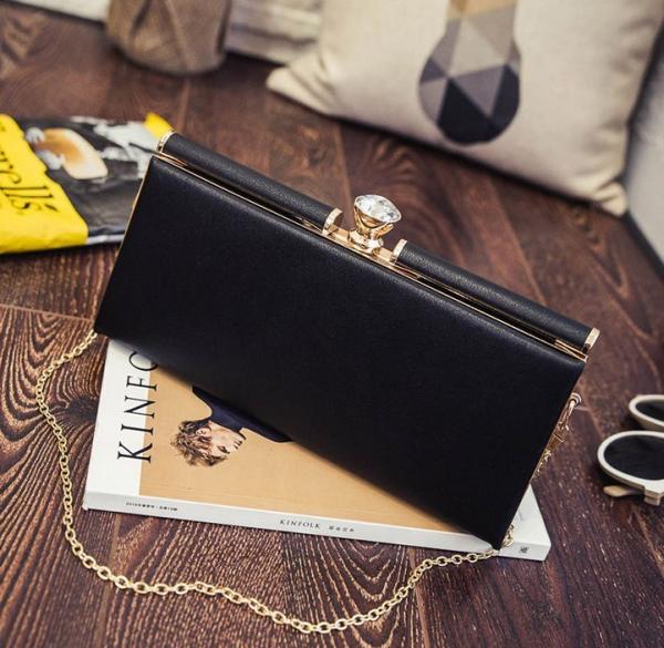 2016 new Korean female diamond chain clutch evening bag shoulder