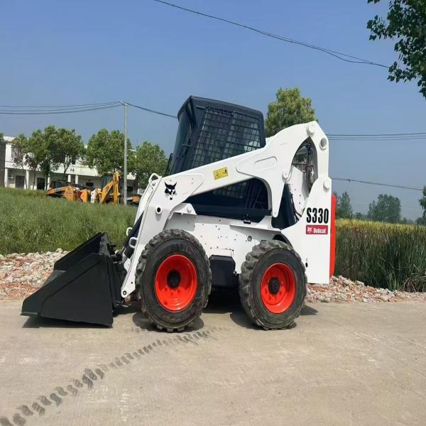 Mini Bob S330 Used Skid Steer Loader Landscaping Equipment 63.4kw