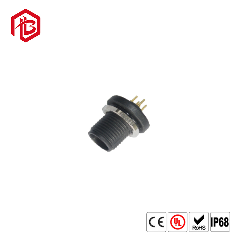 Панель приведенная соединителя M12 IP68 Bett 4pin электрическая светлая установить водоустойчивый соединитель провода припоя