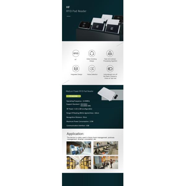 Читатель писателя ПУСКОВОЙ ПЛОЩАДКИ HF RFID для поселения счетчика управления лекарств инвентаря ювелирных изделий