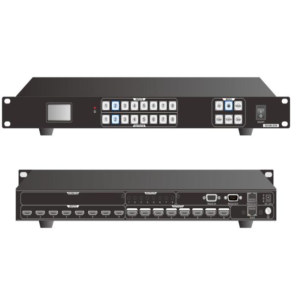8x8 4k hdmi matrix switcher extender 8x4 hdmi matrix switcher