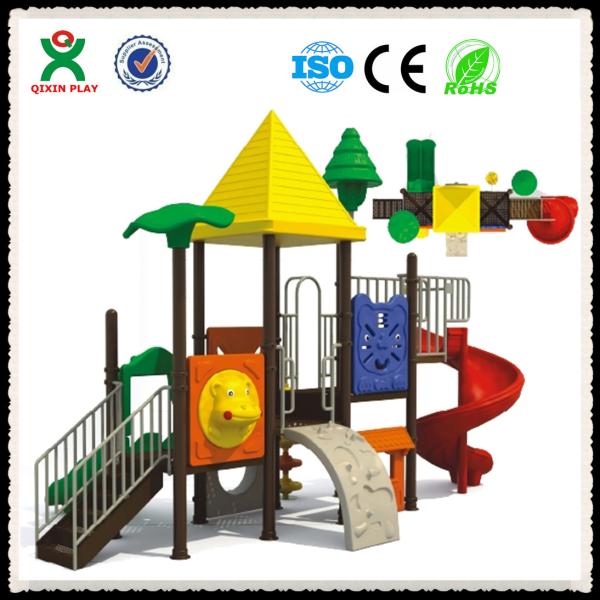 Outdoor Playsets School Playground Slides for Sale QX-054C