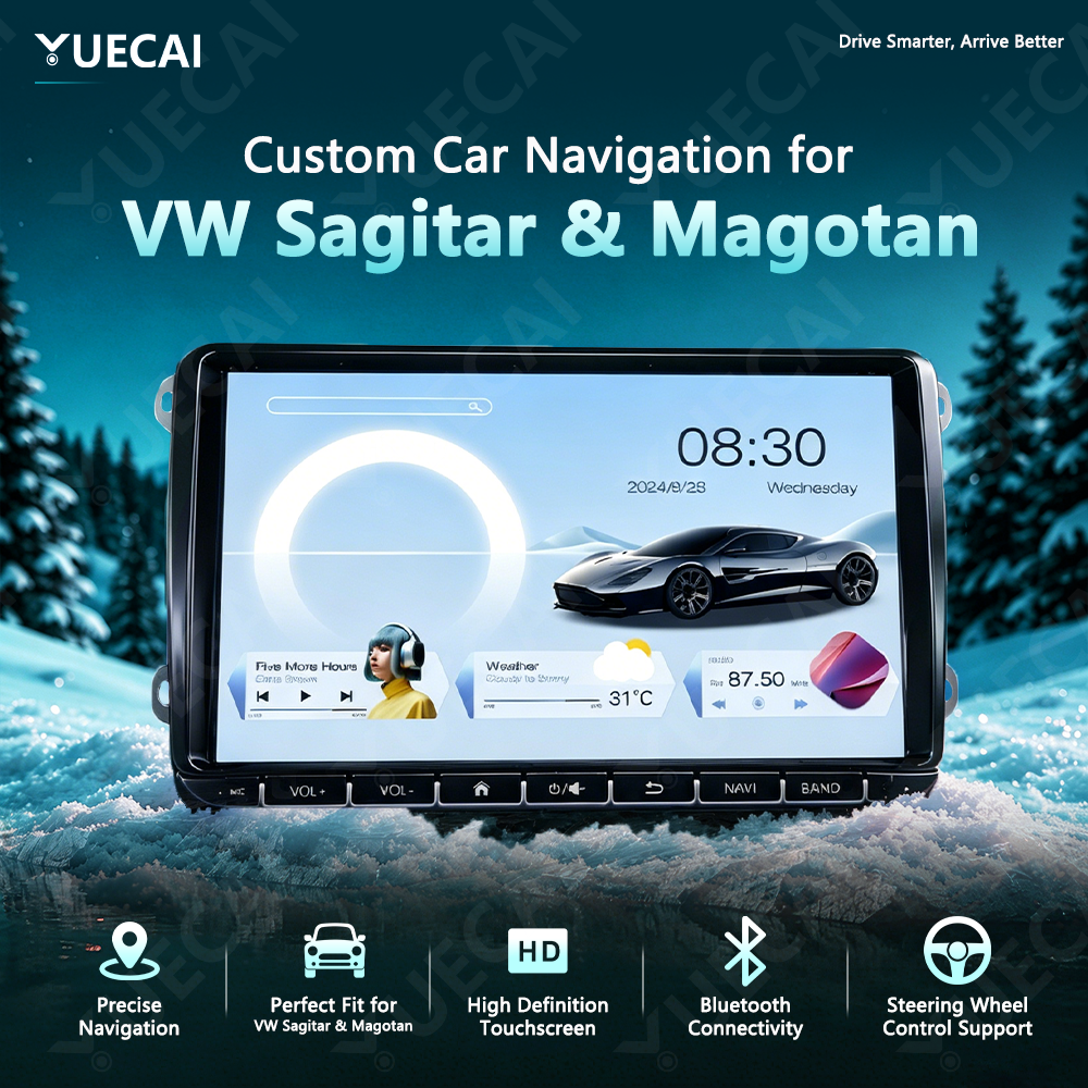9-inch Ultra-Thin Android Head Unit with 4G WiFi DSP and CarPlay Support for VW Sagitar Magotan