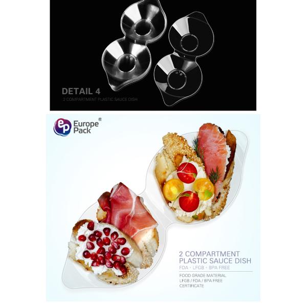 Food grade container disposable special shape hard  plastic plates