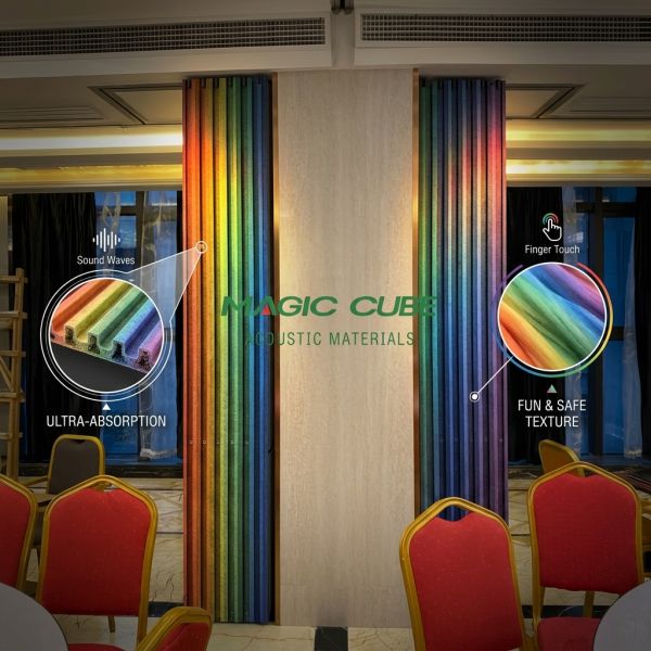 Polyester Fiber Acoustic Panel 1220x2440mm 9mm Sound Absorbing Wall Board for Open Office Interior Decoration