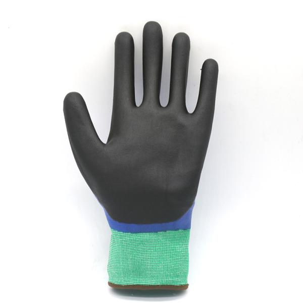 Construction / Industry Nitrile Coated Work Gloves Resistant Abrasion High Safety