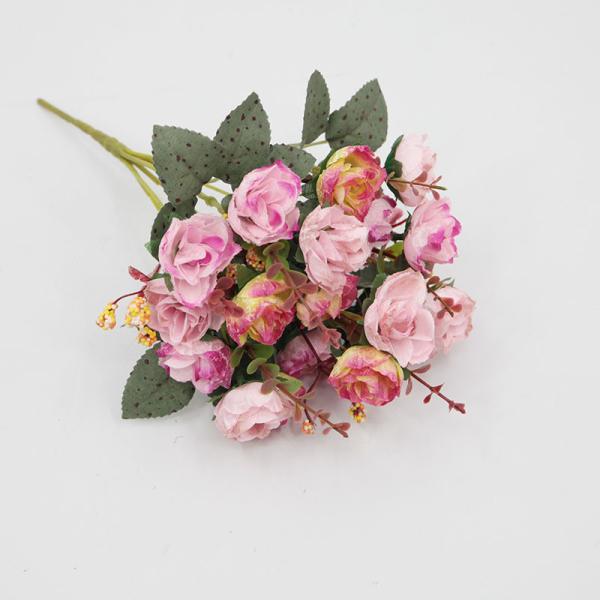 Stunning Silk White Artificial Diamond Roses for Wedding Home Festive Embellishments