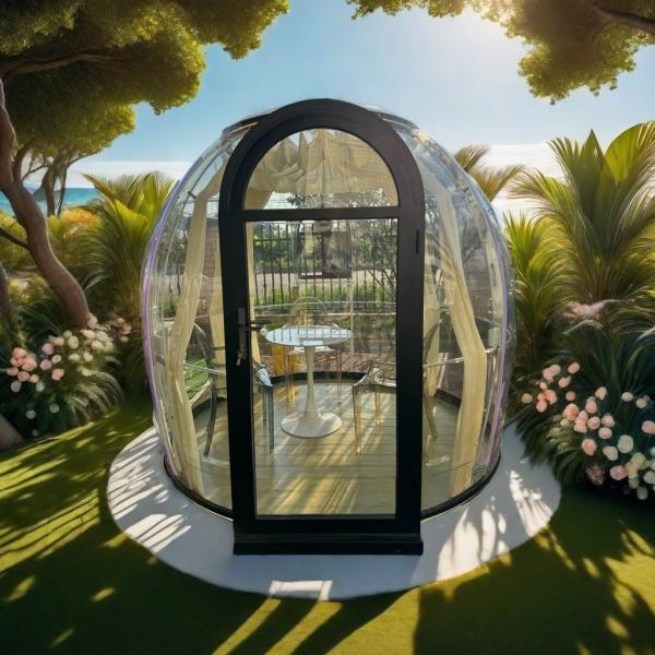 Hot Selling Customized Transparent Outdoor Geodesic Dome Tent Modern Bubble House Design Modular Green Houses for Entertainment