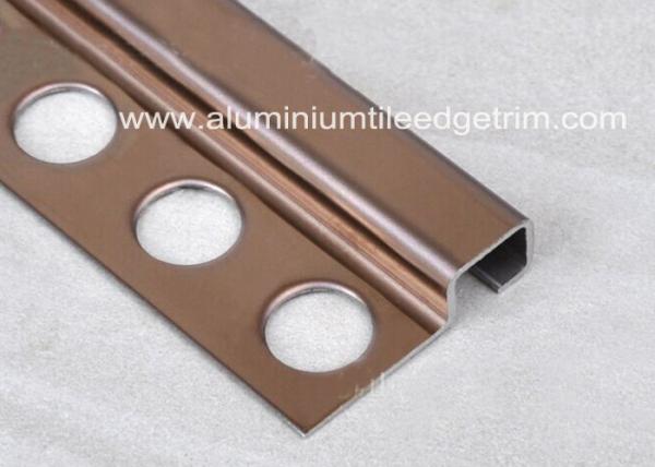 Square Edge Tile Corner Trim / Bead Stainless Steel Protecting Ceramic Profile