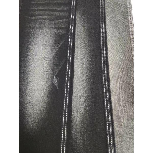 9.5oz High Stretch BLACK/BLACK Denim Fabric With 10*16/40+16/70 Construction For Jeans
