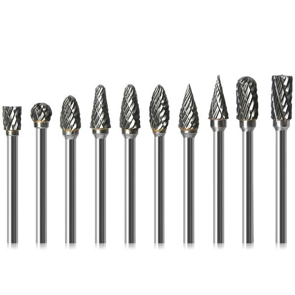 Customization Carbide Cutting Burrs for Die Grinder Drill Bits Rotary Files Burs Tool