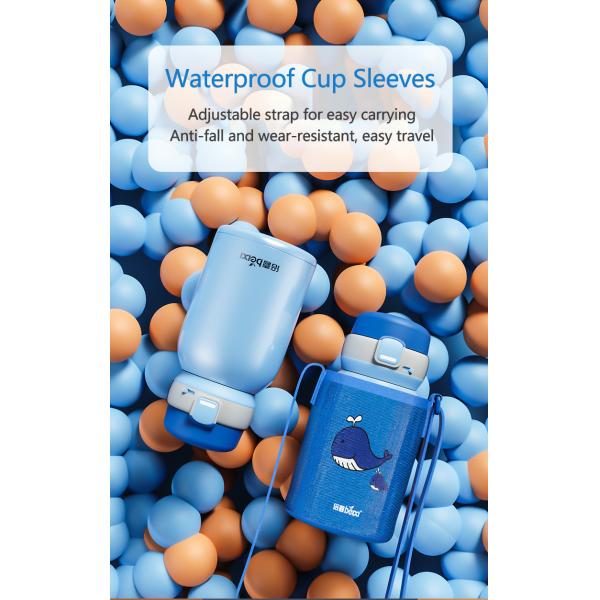 Vacuum Insulated Straw Thermos Flask Stainless Steel Thermos Cup For Children  Kids