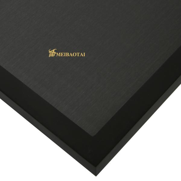 0.65mm Thickness Black Hairline Stainless Steel Sheet 4*8FT