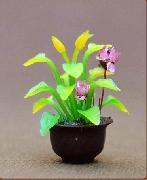 model potted plant,model material,doll house decoration flower potted plant,artificial pot,1:25,3CM potted plant