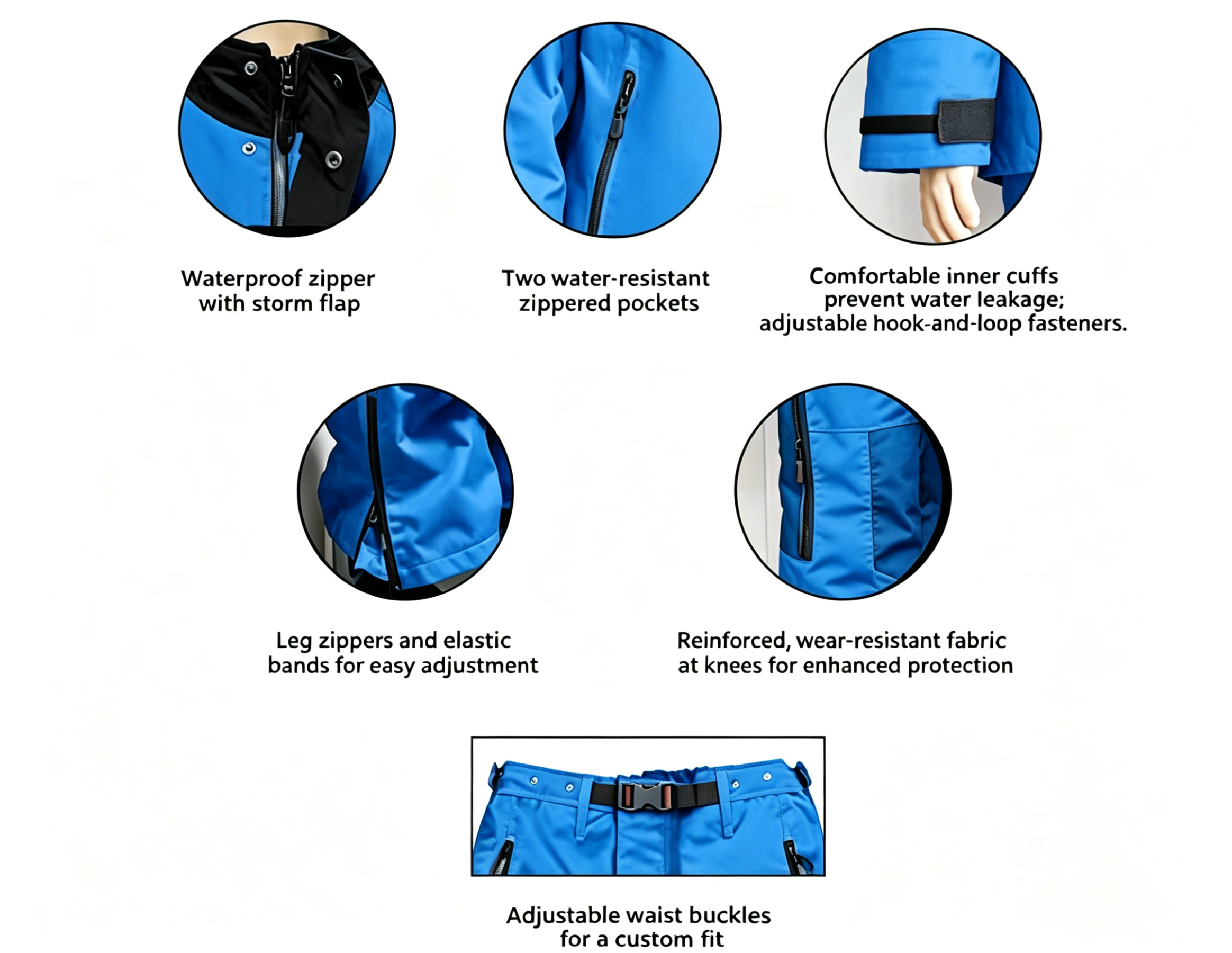 Abrasion Resistant Hydro Jetting Suit Chemical Resistant Waterproof Work Clothes Pressure Protection
