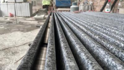 Durable G654 Black Granite Paving Slabs Polished Granite Floor Slabs Beveled Edge