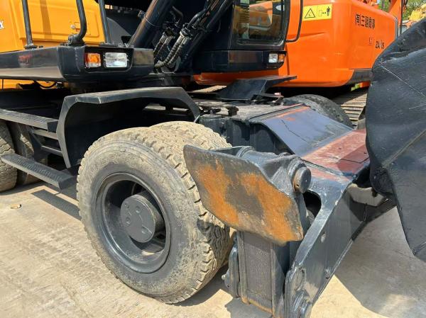 Used Korea hyundai 210w 21Ton Hydraulic Wheel Excavator Hyundai 210W R210W-9