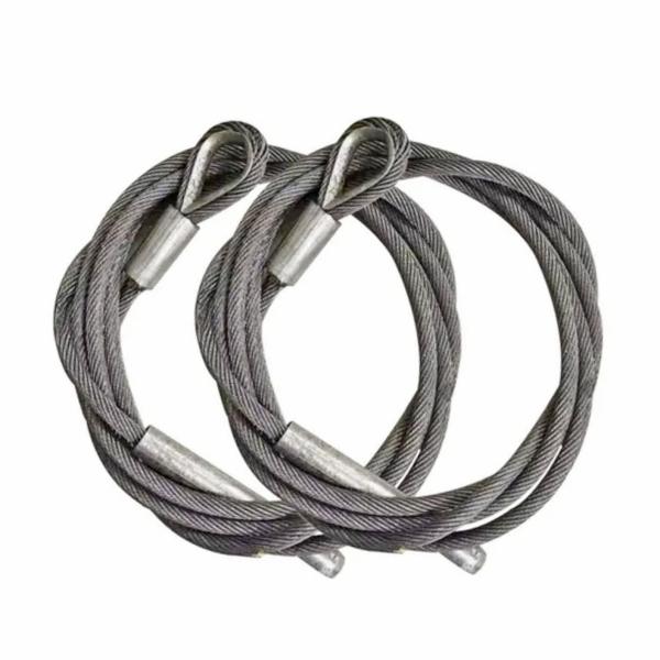 Eslinga de cable de acero para grúa torre con precio de fábrica 1770 de acero al carbono galvanizado, eslinga de cable de acero Iwrc 6*37
