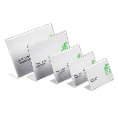 8.5 X 11 14 5.5 L Shaped Sign Acrylic Holder Supermarket Price Tag Furniture Tobacco Alcohol Clip