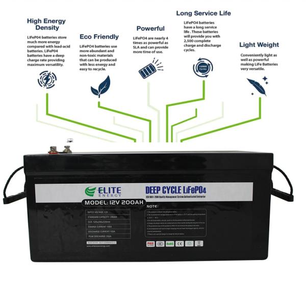 OEM 100Ah 200Ah 300Ah 12V LiFePO4 Battery Pack For ESS UPS