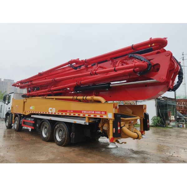 used 2020 SANY 56m Concrete Pump Truck Mercedes Chassis Like New So beatiful  Low Working Hours