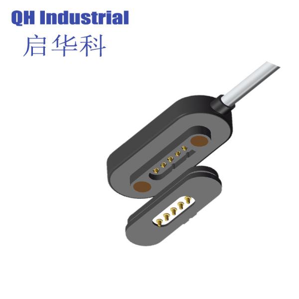 5Pin Argentina Keyboard Connector Magnetic Dc Power Charger Connector Magnetic Pogo Pin Usb Connector