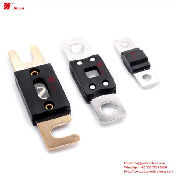 Электрический вилочный погрузчик EV транспортное средство предохранители Плита вилок болт 40 ~ 1000A 80 ~ 300V Болт тип керамический корпус фиксированный звук высокий