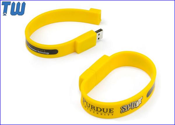 Eco Friendly Silicon Personalized Bracelet 2GB USB Memory Stick Drive
