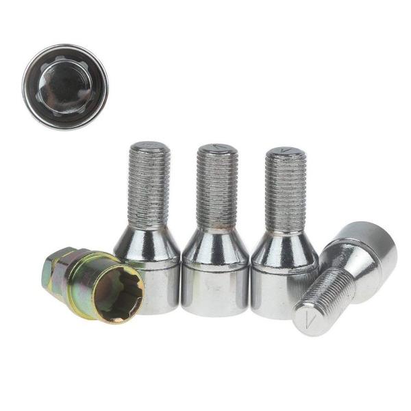 Slot Cone Seat Locking Wheel Bolts 56 X 23.5 Mm Dimension For Audi / Benz / VW
