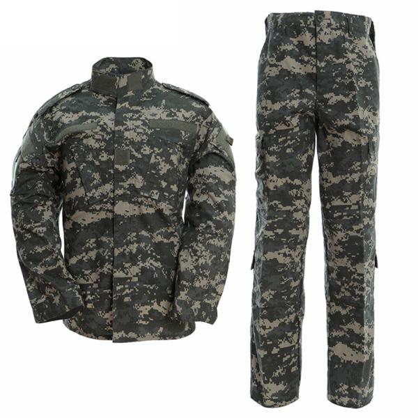 S-XXXL Outdoor Hiking Work Training Wear Long Sleeve Shirts Trousers ACU Men Camouflage Uniform