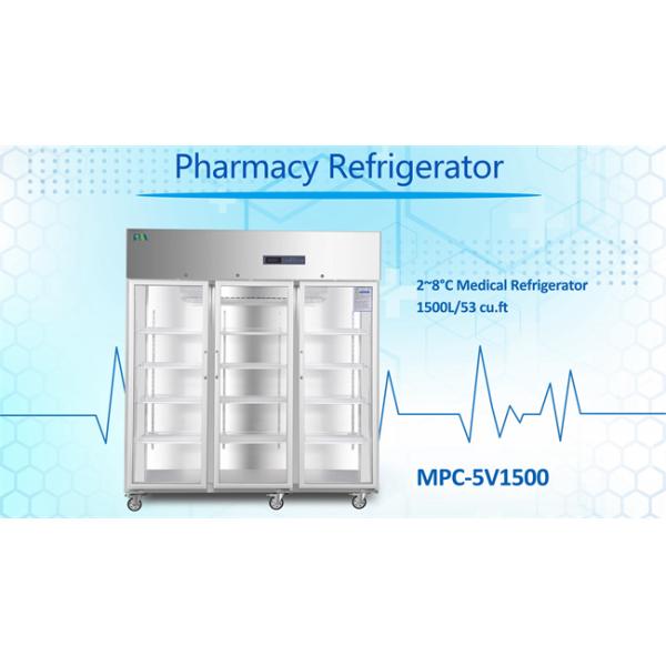 1500 литров степени холодильника 2-8 хранения емкости фармацевтической медицинской вакционной