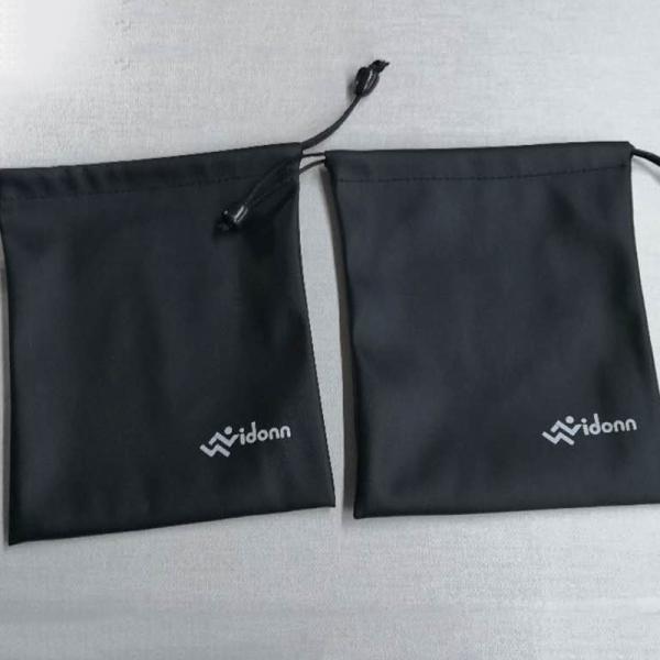 PU Gold-Stamped Leather Bag, High-Grade PU Spring-Type Automatic Storage Bag, Drawstring Cloth Bag, Coin And Key Storage Leather Bag, Headband-Style Data Cable Storage Bag