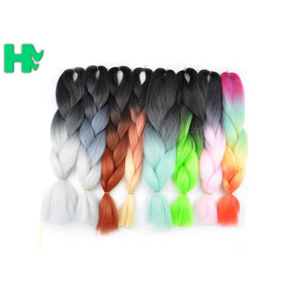 22 Inches Long Synthetic Hair Pieces Black And Orange Fashion Women Hair