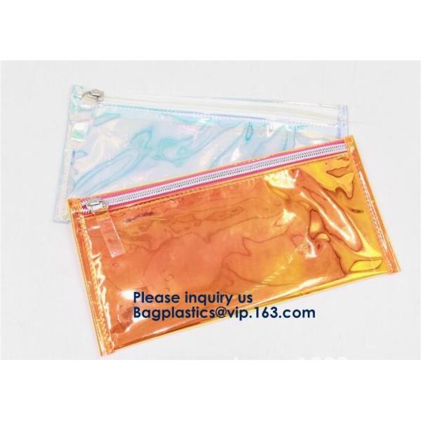 Transparent Clear PVC Slider Zipper Bag Plastic Bag With Zipper,Eco-friendly Slider Zipper Flat PVC Plastic Bag For Docu
