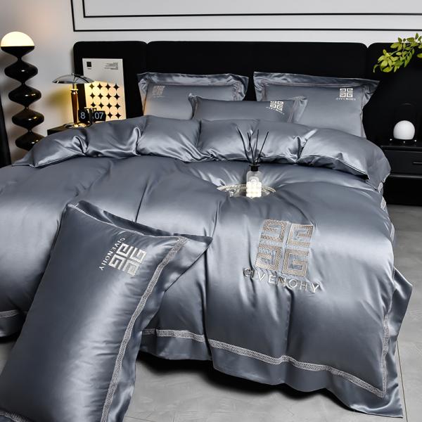 Modern Style Embroidery Duvet Cover for Wedding Luxury Bed Sheets ADS02 Cotton Sheet Set