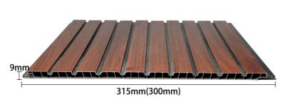 9mm Thickness PVC Fluted Wall Panel Low Maintenance  Modern Indoor  Wall Sheet