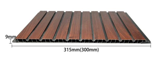 9mm Thickness PVC Fluted Wall Panel Low Maintenance  Modern Indoor  Wall Sheet