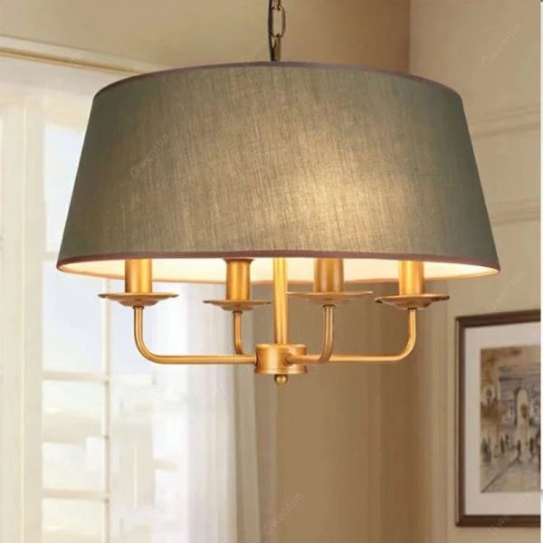 American Retro green fabric Pendant Lights Vintage Rustic Lamp (WH-VP-311)