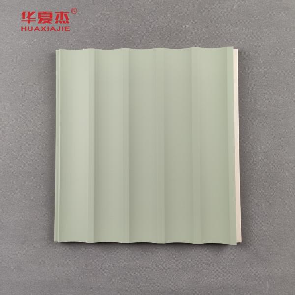 U-shaped WPC Wall Panel Green Decoration Wall Panels Laminated For Building Material