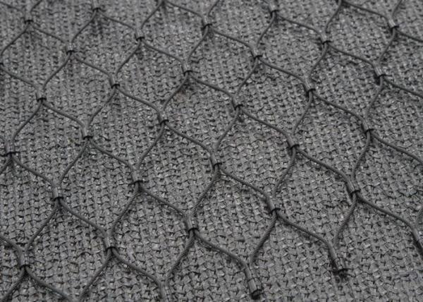 Inox Black Oxide Wire Rope Mesh Corrosion Resistance For Plant Supporting / Surviving