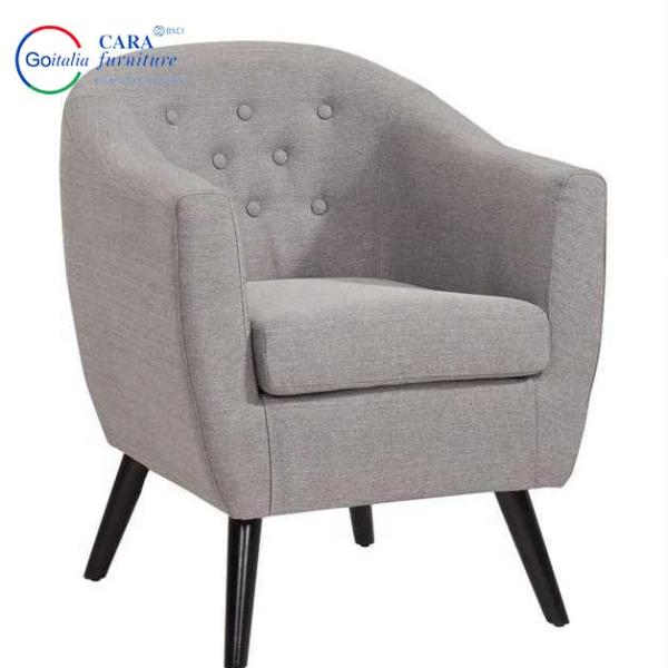 Wooden Frame Furniture One Seat Multiple Colors Arm Chair Chairs For Living Room