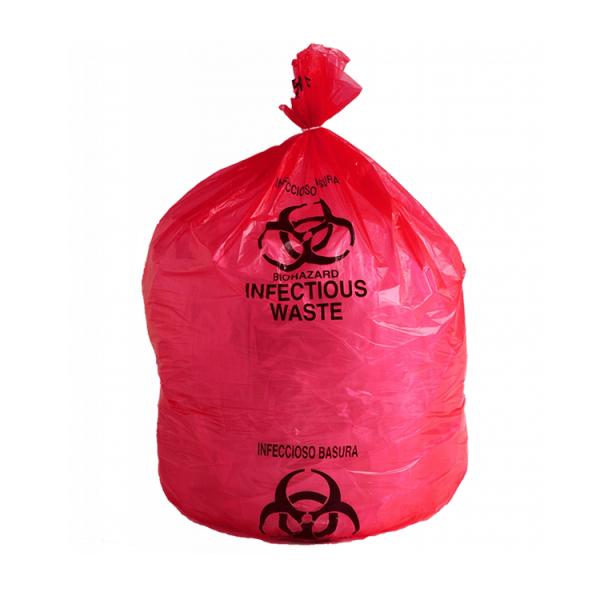 Supplier Red Biohazard Disposable Waste Bag for Medical Infectious Waste