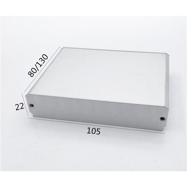 Low MOQ Anodized Silver 105*22*80/130mm Extruded Aluminum Case for Electrical