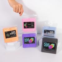 Orange Blue Cotton Pads Nail Polish Remover 200pcs Cotton Pads For Nails