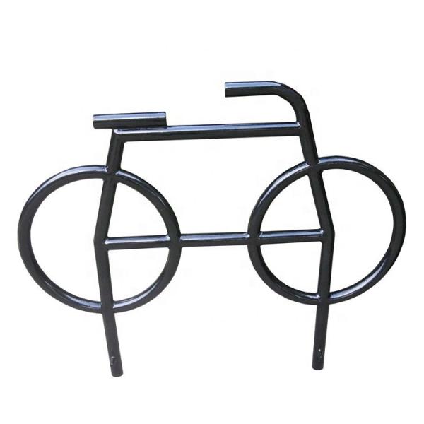 Embedded Mounted Bike Parking Racks Steel Material 1250mm Length OEM