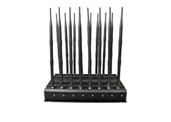 AC110V 16 Channel GPS Signal Blocker Desktop LOJACK WIFI GSM 3G 4G 5G